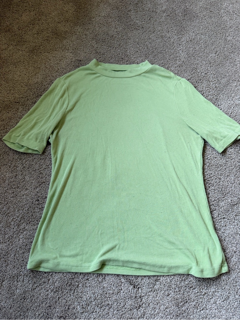 Light green fitted top